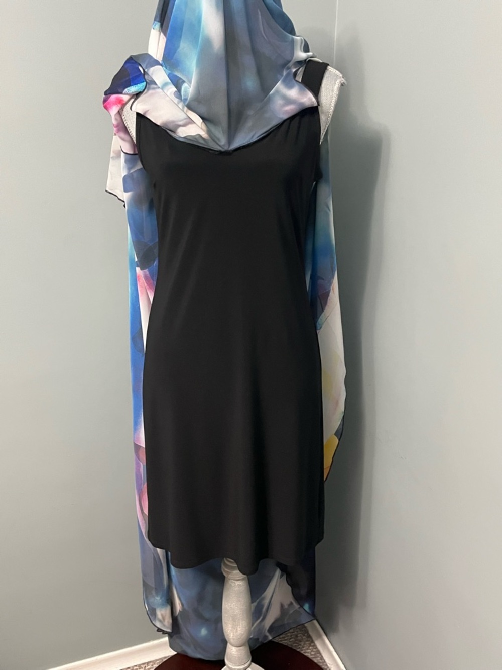 JOSEPH RIBKOFF flowy overlay dress women’s size 8 feminine beach resort wear - Picture 10 of 15